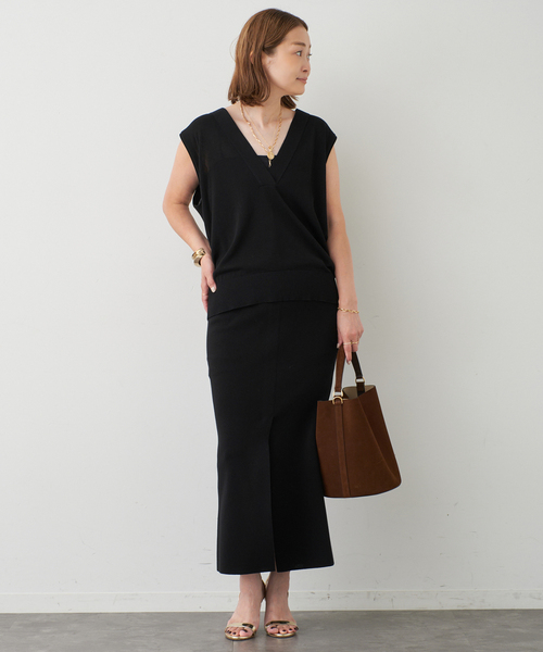DEUXIEME CLASSE - Deuxieme Classe Vネック ニット セーター カシミヤ シルク 春 DEUXIEME CLASSE - Deuxieme Classe Vネック ニット セーター