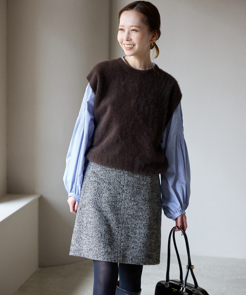 SLOBE IENA（スローブイエナ） ブラウス シャツ ピンタックバルーン