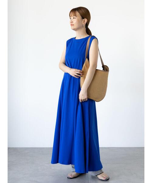 「Lugnoncure」 ノースリーブワンピース F ブラック レディース_画像2