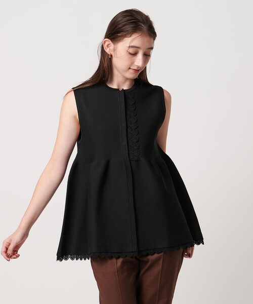 ニット セーター レース ペプラム ニットベスト ‐ウォッシャブル‐ レディース | UNITED ARROWS