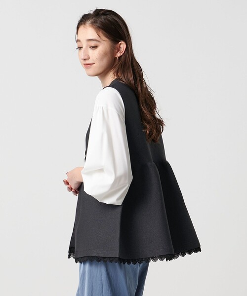 ニット セーター レース ペプラム ニットベスト ‐ウォッシャブル‐ レディース | UNITED ARROWS | 04
