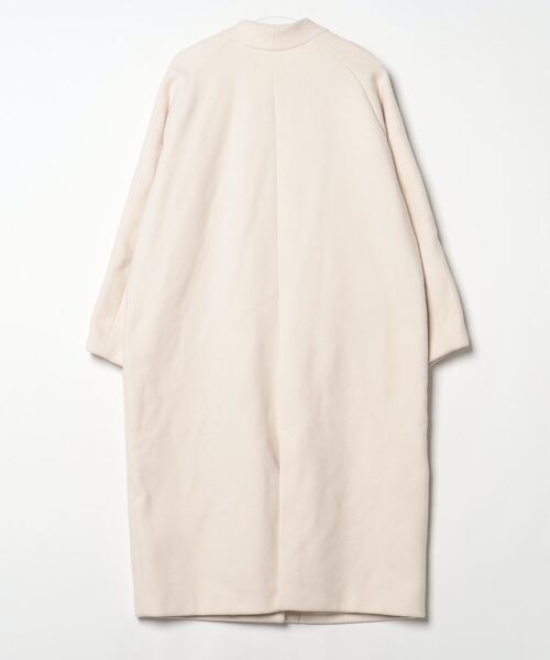 「KBF+」 ノーカラーコート ONE オフホワイト レディース_画像2