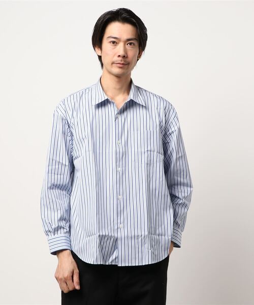 THOMAS MASON」 長袖シャツ MEDIUM ブルー メンズ