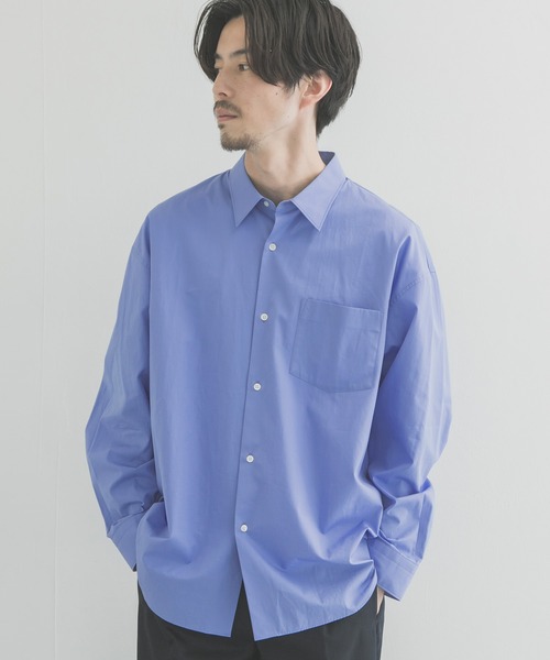 THOMAS MASON」 長袖シャツ MEDIUM ブルー メンズ