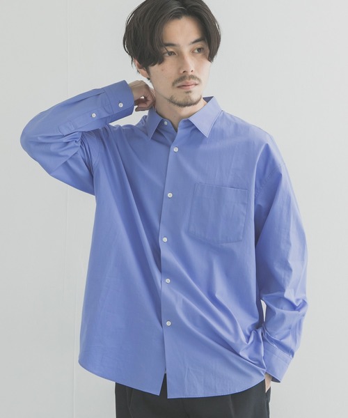 THOMAS MASON」 長袖シャツ MEDIUM ブルー メンズ