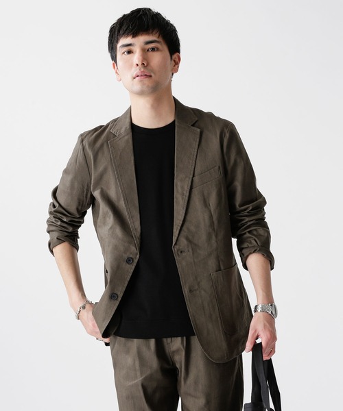 NANO universe（ナノ・ユニバース） セットアップ LARGE カーキ メンズ