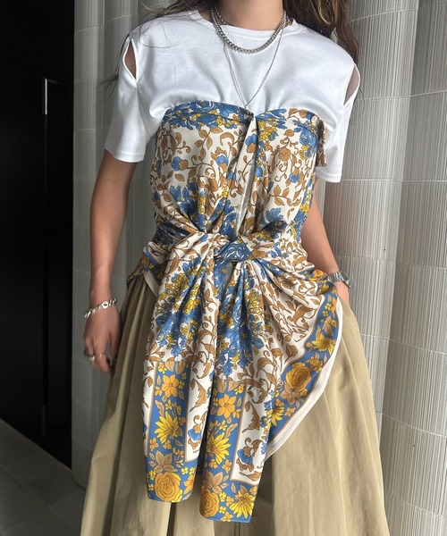 Ameri（アメリ） ブラウス シャツ DAQHNE SCARF SHIRT レディース