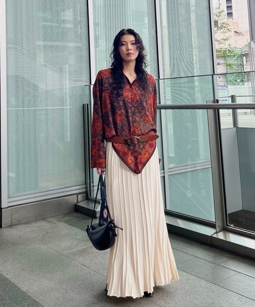 Ameri（アメリ） ブラウス シャツ DAQHNE SCARF SHIRT レディース