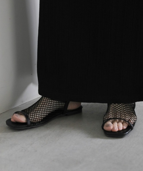「select MOCA」 フラットサンダル LARGE アイボリー レディース_画像6