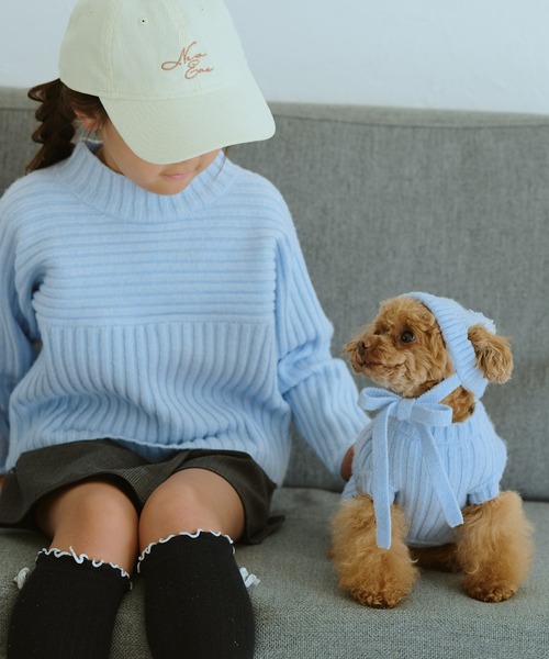 ROPE' PICNIC（ロペ ピクニック） 犬 服 「DOG」リブ切り替えニット
