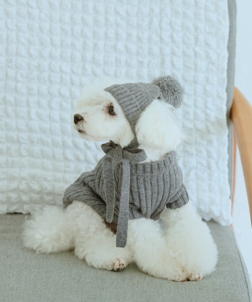 ROPE' PICNIC（ロペ ピクニック） 犬 服 「DOG」リブ切り替えニット