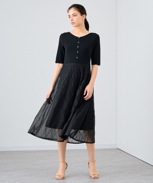 ANAYI☆ニットワンピース ANAYI（アナイ） ニットワンピース 36 ブルー レディース : ZOZOTOWN