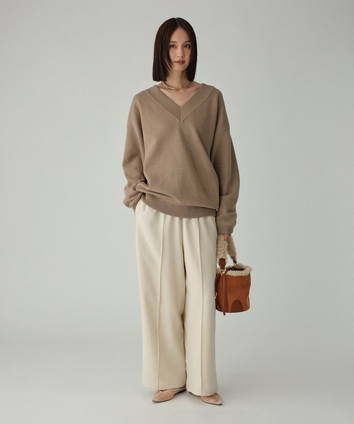 BABYLONE（バビロン） パンツ 「多機能素材」ツイルリラックスパンツ