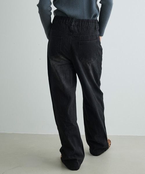 ジーンズ デニム デニムパンツ ヴィンテージウォッシュワイドデニム Vintage Wash Wide Denim レディース | Mirette | 09