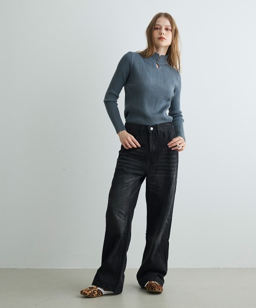 ジーンズ デニム デニムパンツ ヴィンテージウォッシュワイドデニム Vintage Wash Wide Denim レディース | Mirette | 11