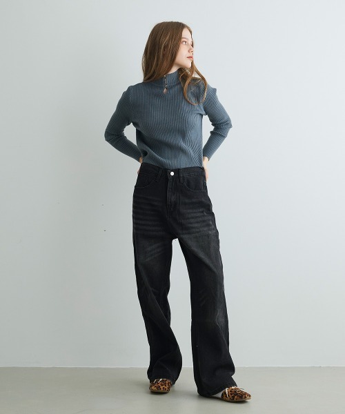 ジーンズ デニム デニムパンツ ヴィンテージウォッシュワイドデニム Vintage Wash Wide Denim レディース | Mirette | 13