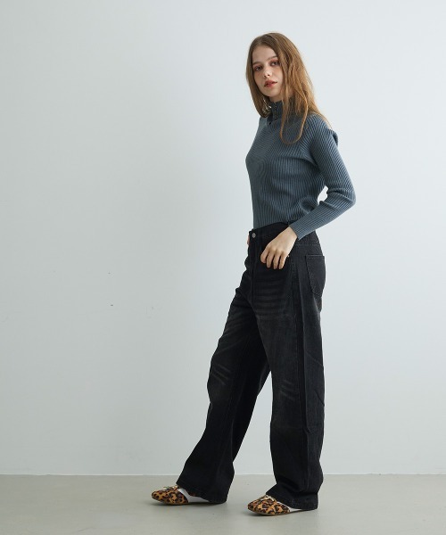 ジーンズ デニム デニムパンツ ヴィンテージウォッシュワイドデニム Vintage Wash Wide Denim レディース | Mirette | 14
