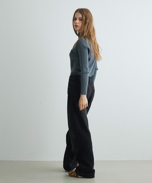 ジーンズ デニム デニムパンツ ヴィンテージウォッシュワイドデニム Vintage Wash Wide Denim レディース | Mirette | 15