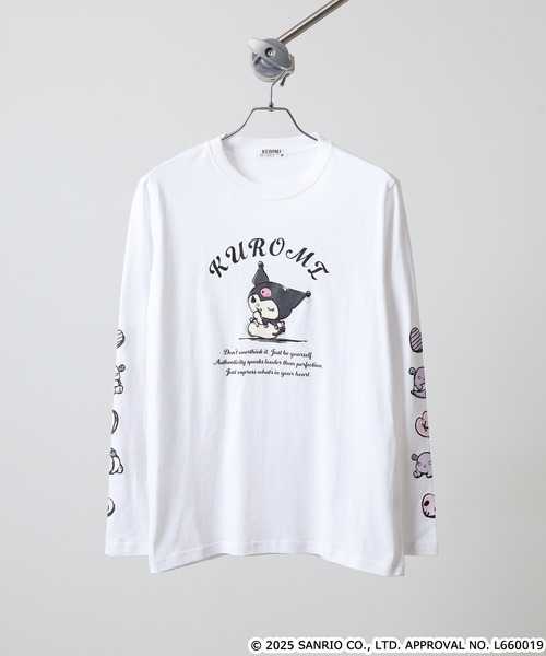 SANRIO CHARACTERS BAND Tシャツ ホワイト 白 sanrio（サンリオ） tシャツ サンリオキャラクターズ 長袖Tシャツ