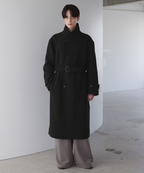 アパルトモン　黒チェスターコート　OVERSIZE CHESTER COAT LUENNA チェスターコート コート 「LUENNA」Oversized Double-Breasted