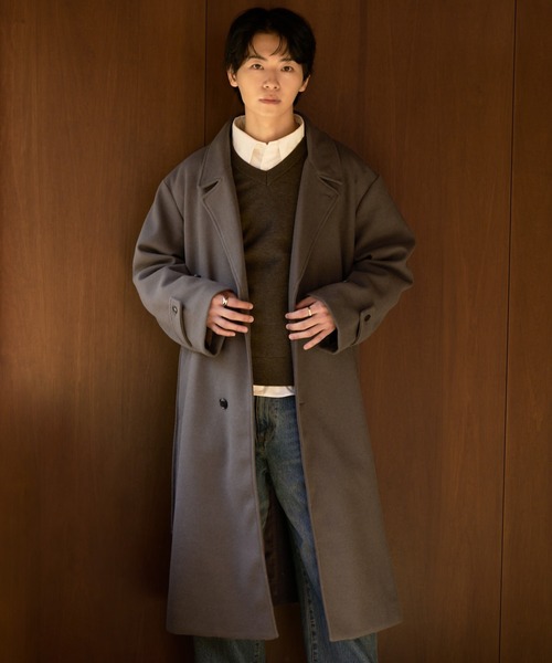 LUENNA チェスターコート コート 「LUENNA」Oversized Double-Breasted