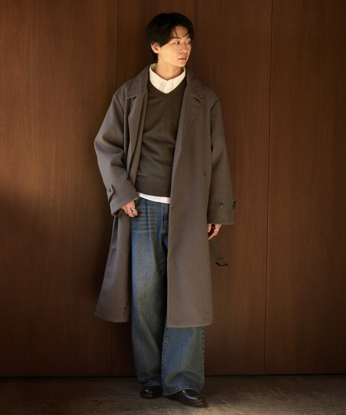 完売品！チェスターコート コート 「LUENNA」オーバーサイズダブルブレス LUENNA チェスターコート コート 「LUENNA」Oversized Double-Breasted