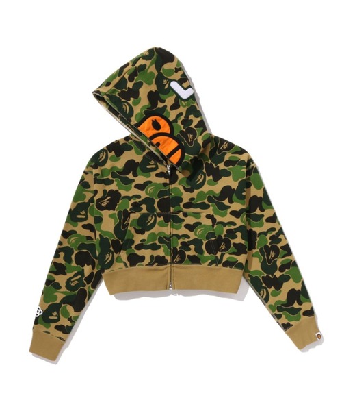 A BATHING APE カモフラパーカー 1ST CAMO BAPE LOGO RHINESTONE RELAXED FIT FULL ZIP HOODIE