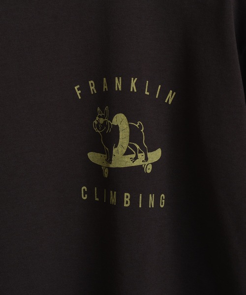 「Franklin Climbing」 半袖Tシャツ X-LARGE チャコールグレー メンズ_画像2