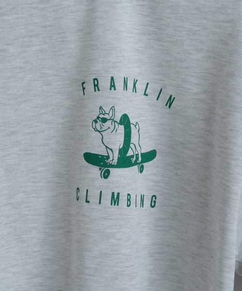 「Franklin Climbing」 半袖Tシャツ X-LARGE チャコールグレー メンズ_画像4