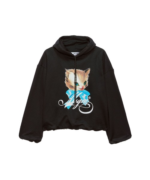 MSGM（エムエスジーエム） パーカー MSGM「CUTE KITTY」 チュール