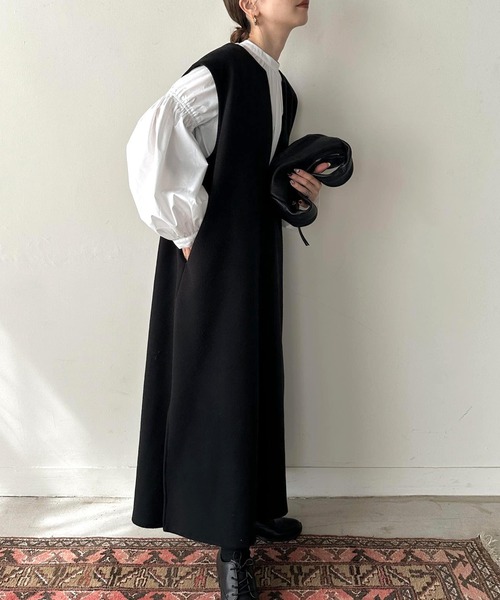 「select MOCA」 ノースリーブワンピース FREE イエロー レディース_画像10