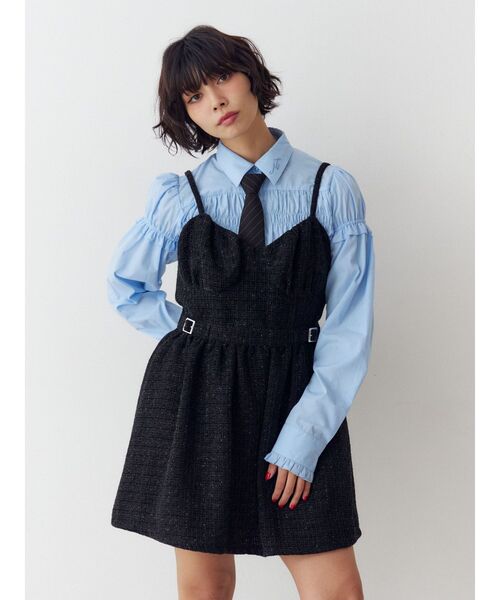 jouetie（ジュエティ） ワンピース ツイードキャミワンピース