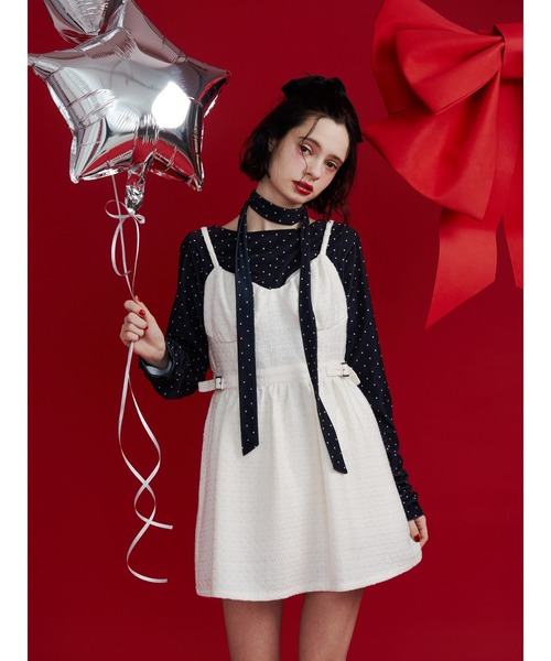 jouetie（ジュエティ） ワンピース ツイードキャミワンピース