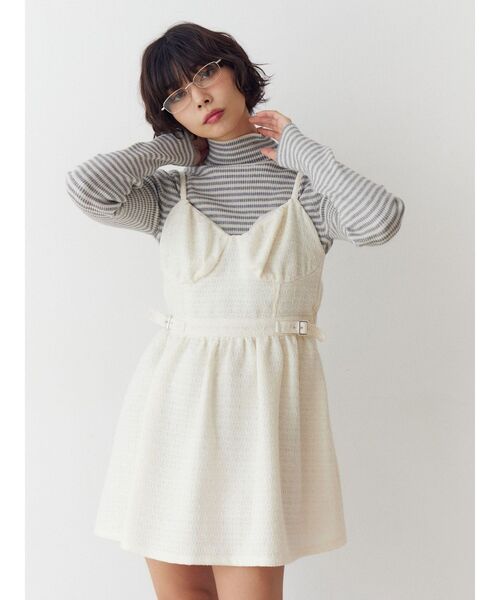 jouetie（ジュエティ） ワンピース ツイードキャミワンピース