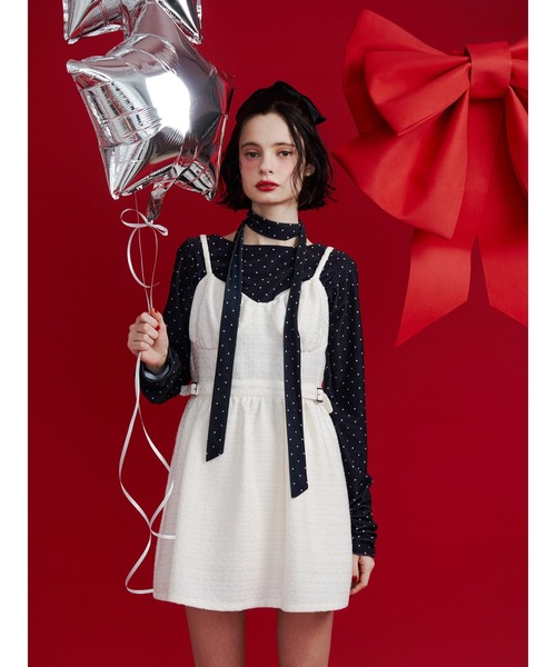 jouetie（ジュエティ） ワンピース ツイードキャミワンピース