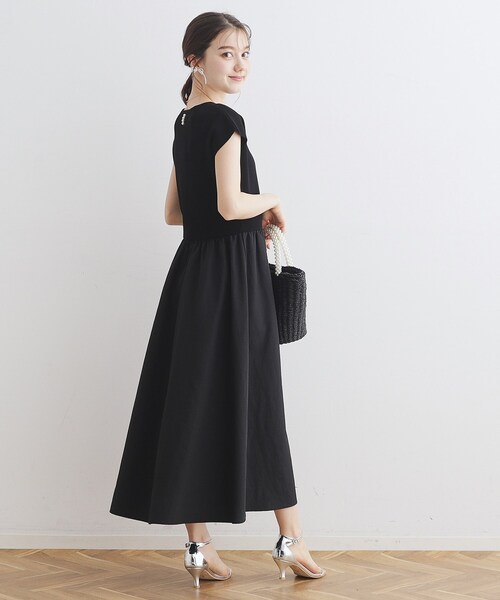 「couture brooch」 ドッキングワンピース 36 ブラック レディース_画像4