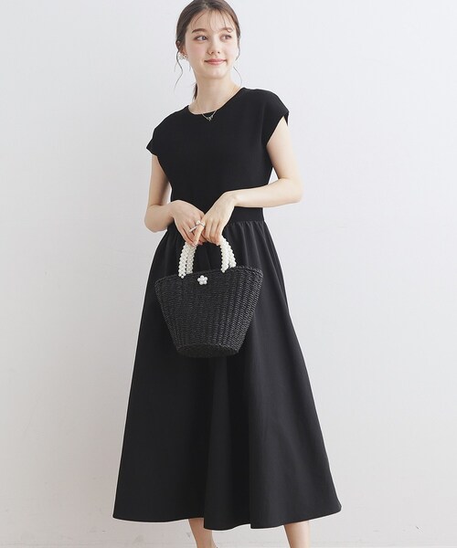 「couture brooch」 ドッキングワンピース 36 ブラック レディース_画像6