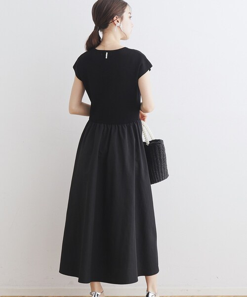 「couture brooch」 ドッキングワンピース 36 ブラック レディース_画像8