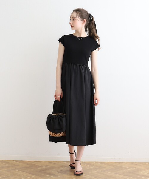 「couture brooch」 ドッキングワンピース 36 ブラック レディース_画像9