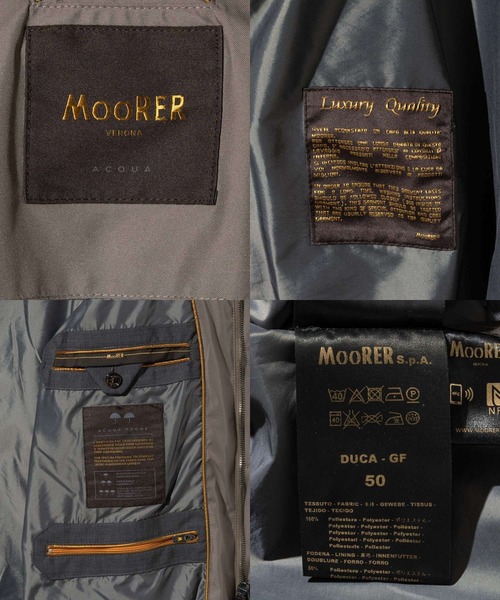 MOORER（ムーレー） ステンカラーコート コート MOORER DUCA-GF 撥水