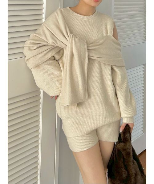 SNIDEL（スナイデル） パンツ 畦ニットショートパンツ レディース