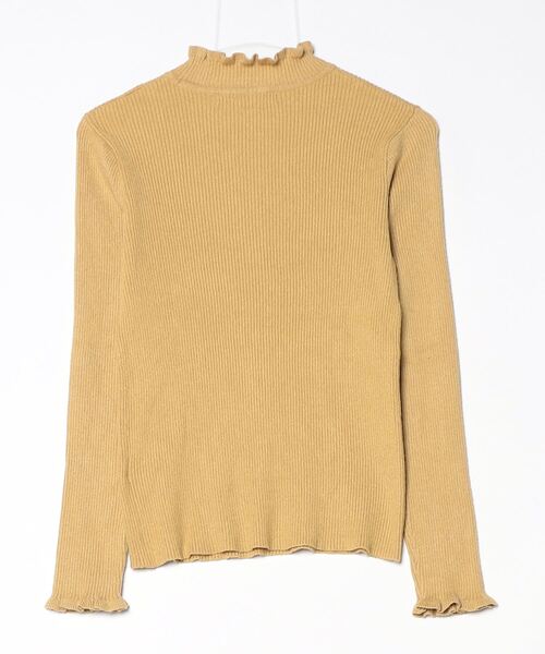 「RAY CASSIN」 長袖ニット FREE イエロー レディース_画像2