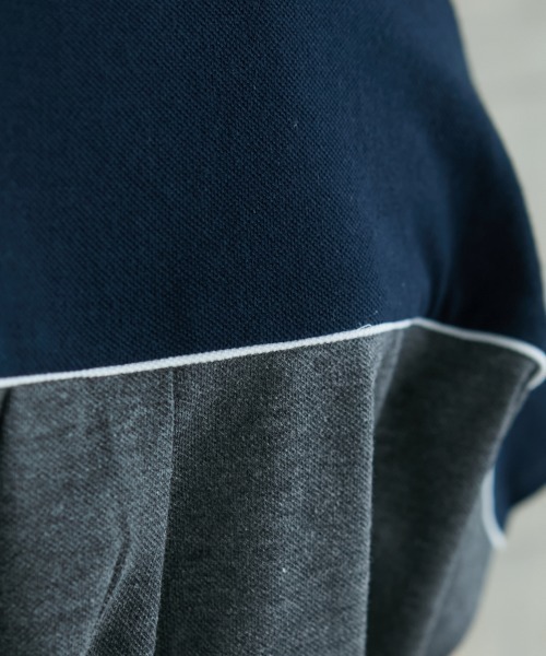 「GEVS.」 半袖ワンピース 4L ブラック レディース_画像4