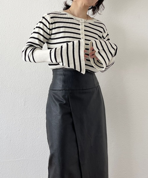 「wee9s」 長袖ニット FREE ブラック レディース_画像4