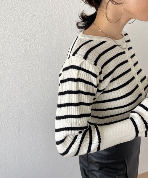 「wee9s」 長袖ニット FREE ブラック レディース_画像5