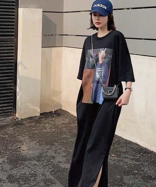 「meJane」 半袖ワンピース FREE ブラック レディース_画像4