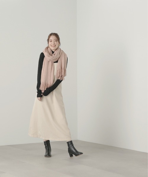 「N.（N. Natural Beauty Basic）」 ストール フリ- ホワイト レディース_画像4