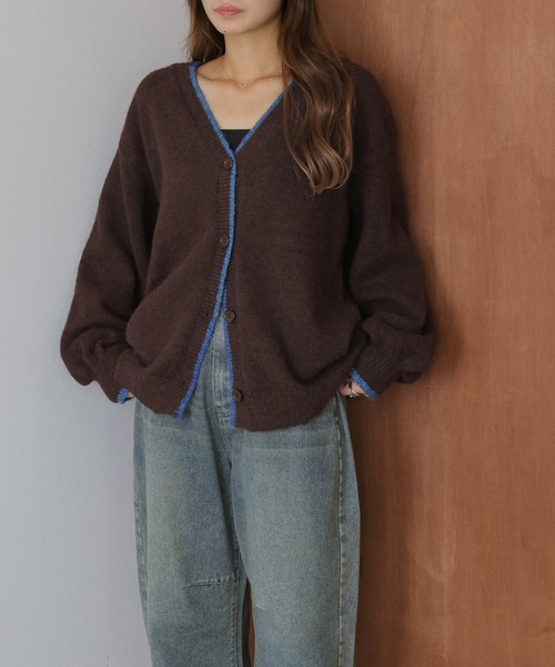 カーディガン デザインニットカーディガン レディース : ZOZOTOWN