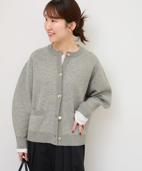 JOURNAL STANDARD relume ニットカーディガン ウッドボタン JOURNAL STANDARD relume（ジャーナルスタンダード レリューム