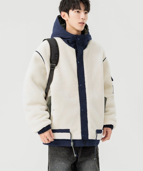 aimoha（アイモハ） ナイロンジャケット ボアジャケット メンズ